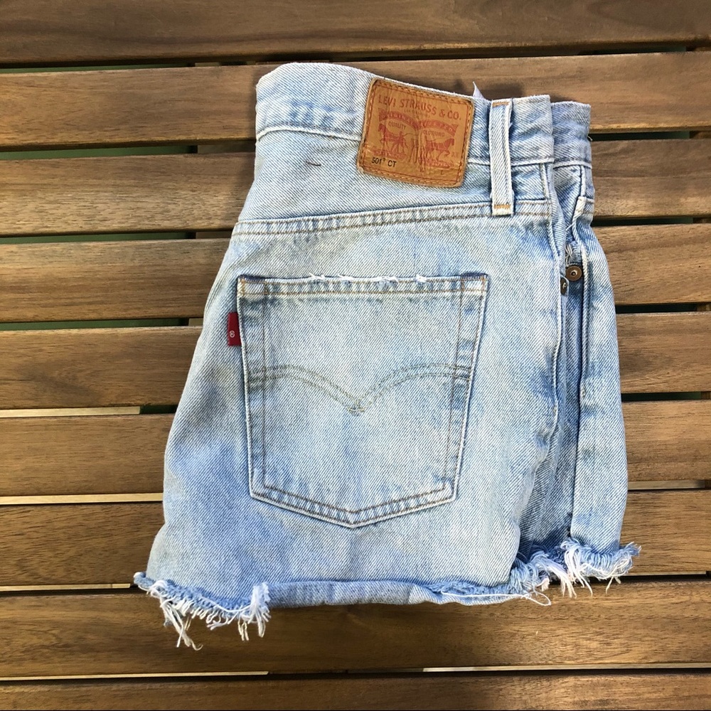 Levis 501 cut off Denim Jean Shorts